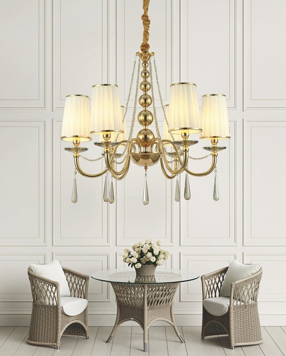 Подвесная люстра lumina deco fabione ldp 1200-6 f.gd