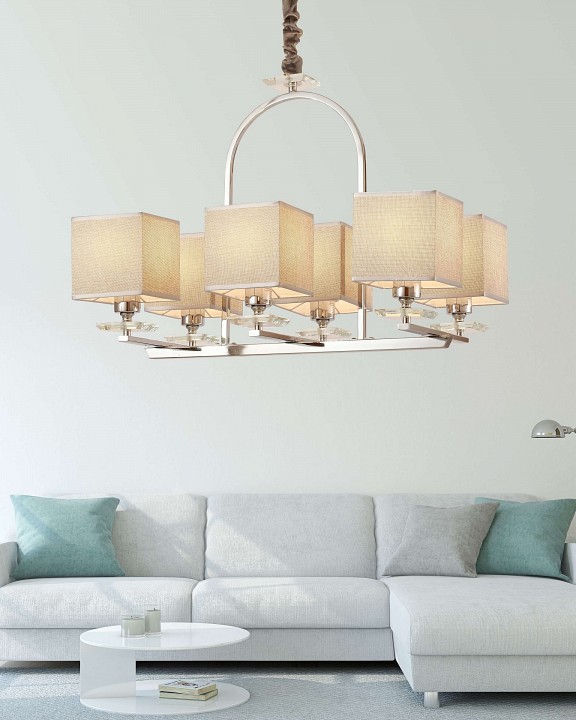 Подвесная люстра lumina deco liniano ldp 17100-6 chr