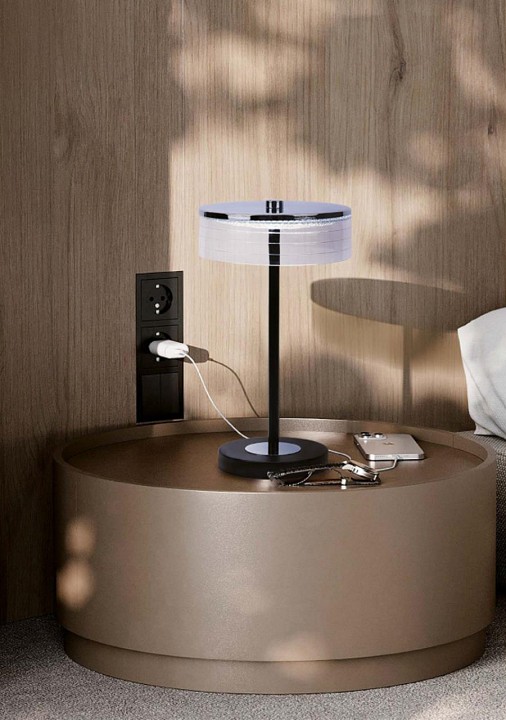 Настольная лампа декоративная lumion satiana 8203/1tl