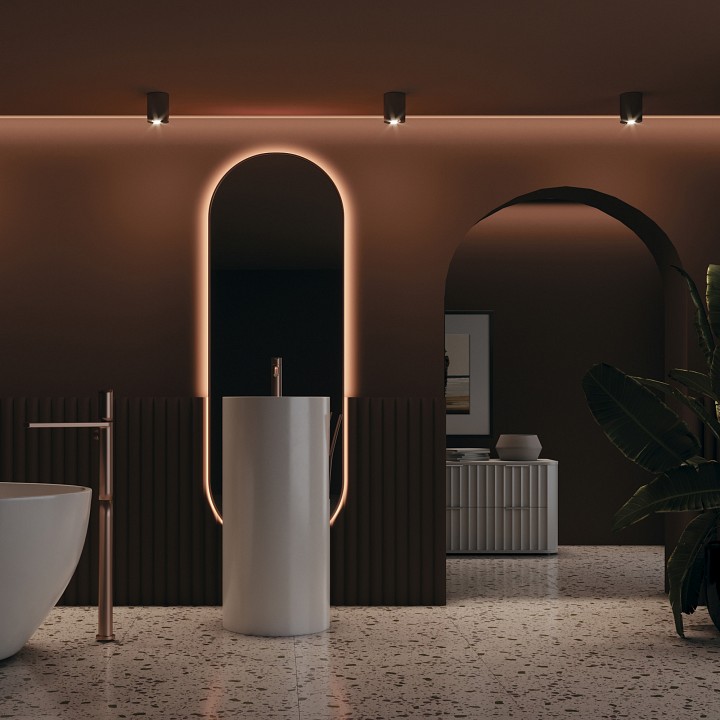 Накладной светильник maytoni slim c012cl-01b