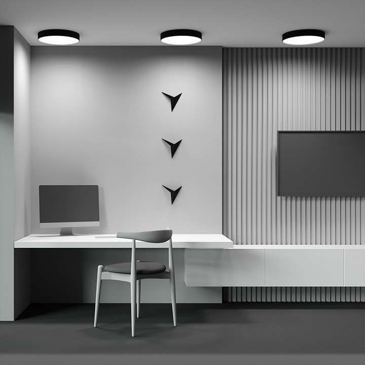 Накладной светильник maytoni technical zon c032cl-45w3k-rd-b