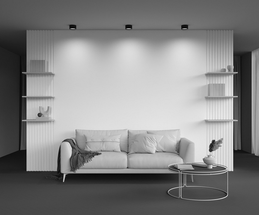 Накладной светильник maytoni glare c091cl-12w4k-b