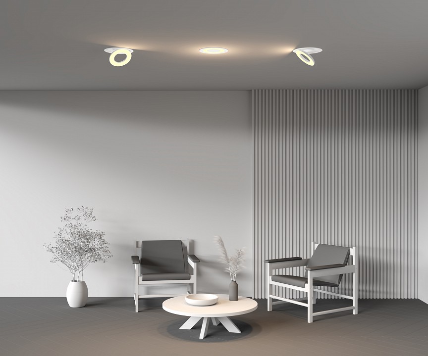 Встраиваемый светильник maytoni vector dl102-12w2.7k-w