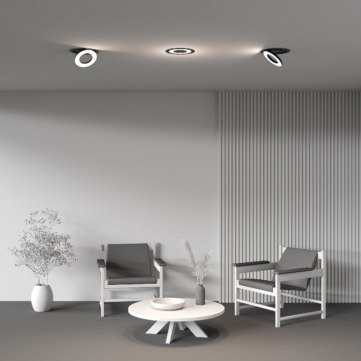 Встраиваемый светильник maytoni vector dl102-12w4k-b