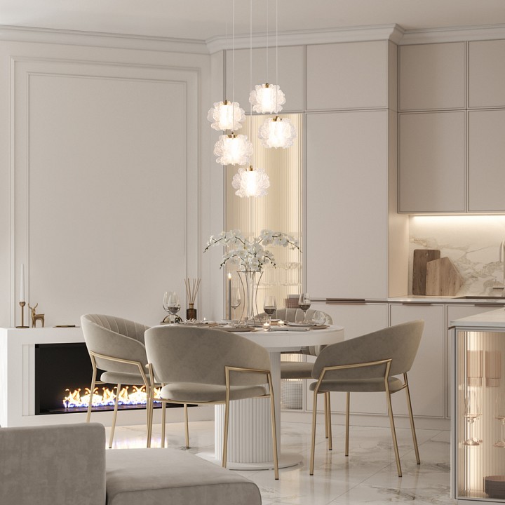 Подвесная люстра freya flower fr5579pl-l40bs