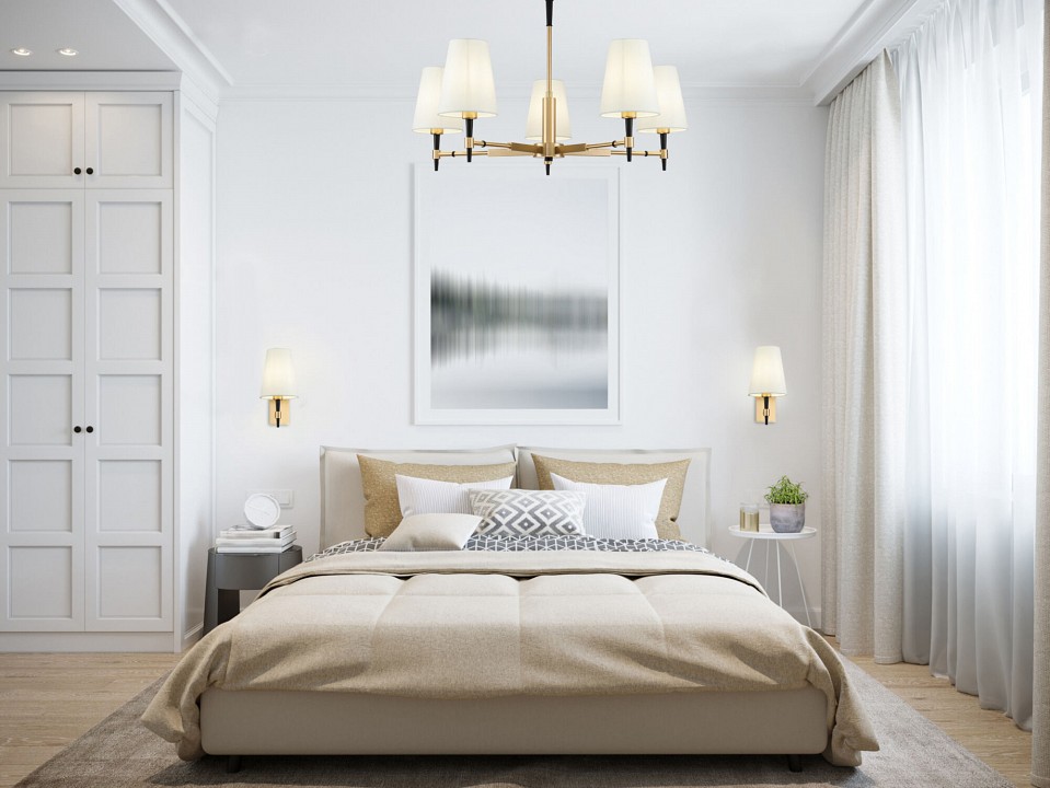 Люстра на штанге maytoni zaragoza h001cl-05bs