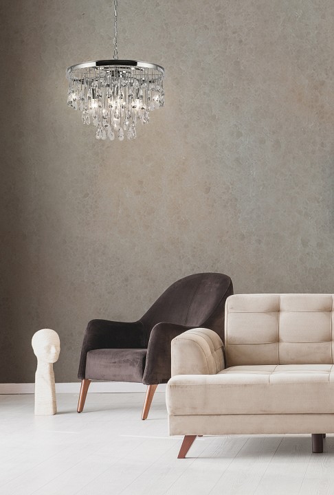 Подвесная люстра maytoni linn mod091pl-05ch