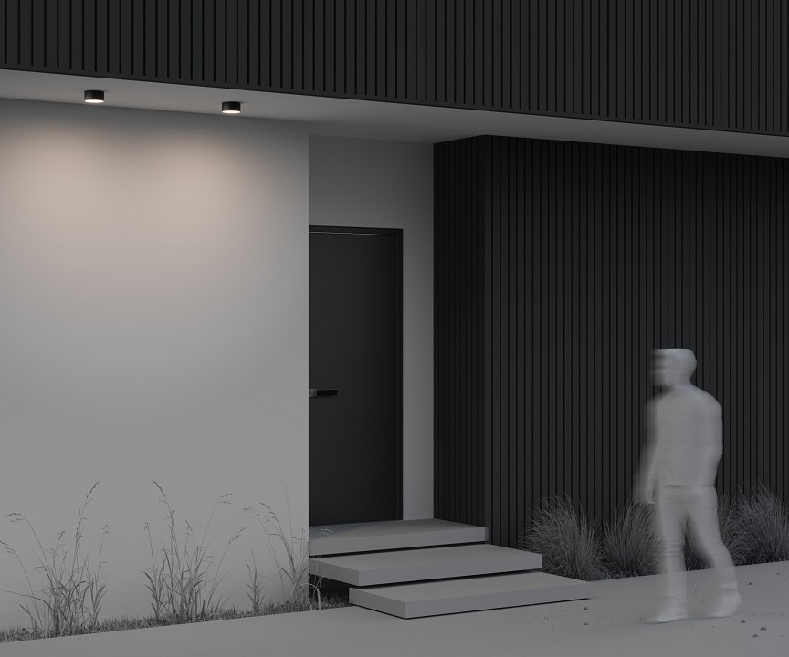 Накладной светильник maytoni zon ip o430cl-l15b4k