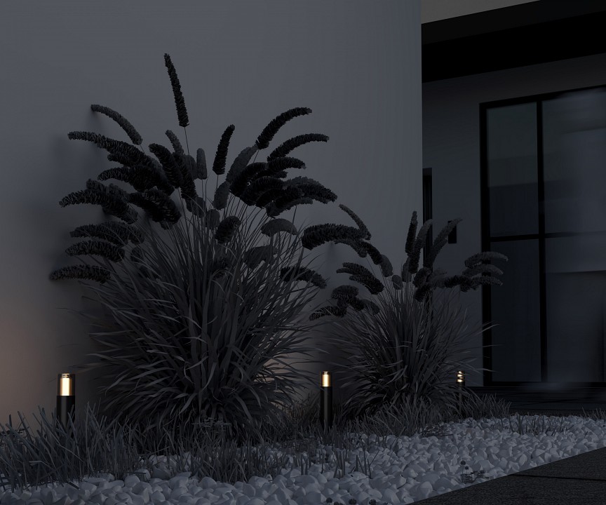 Наземный низкий светильник maytoni glide o437fl-01gf