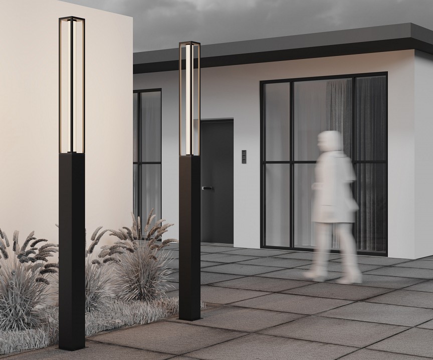 Наземный высокий светильник maytoni expo o480fl-l25b3k