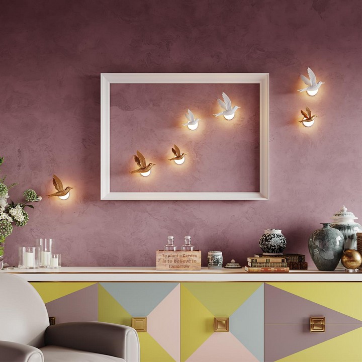 Фигура настенная odeon light colombella 4310/3wl