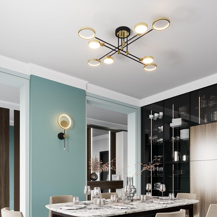 Люстра на штанге odeon light denzel 4320/75cl
