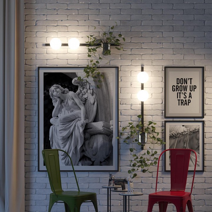 Бра odeon light flower 4682/1wb