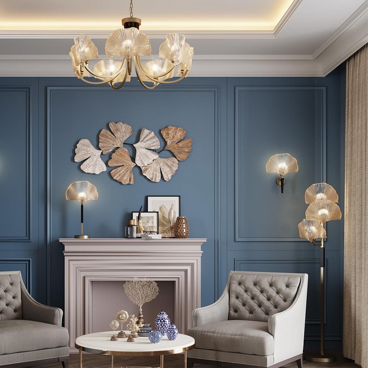 Настольная лампа декоративная odeon light ventaglio 4870/1t