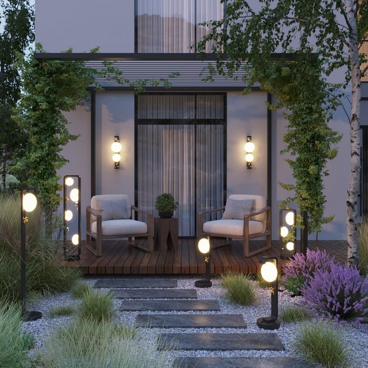 Наземный низкий светильник odeon light nature 5434/3fb