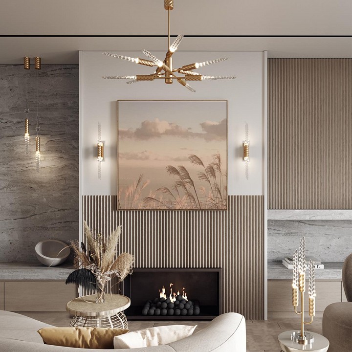 Люстра на штанге odeon light kolos 5449/28l