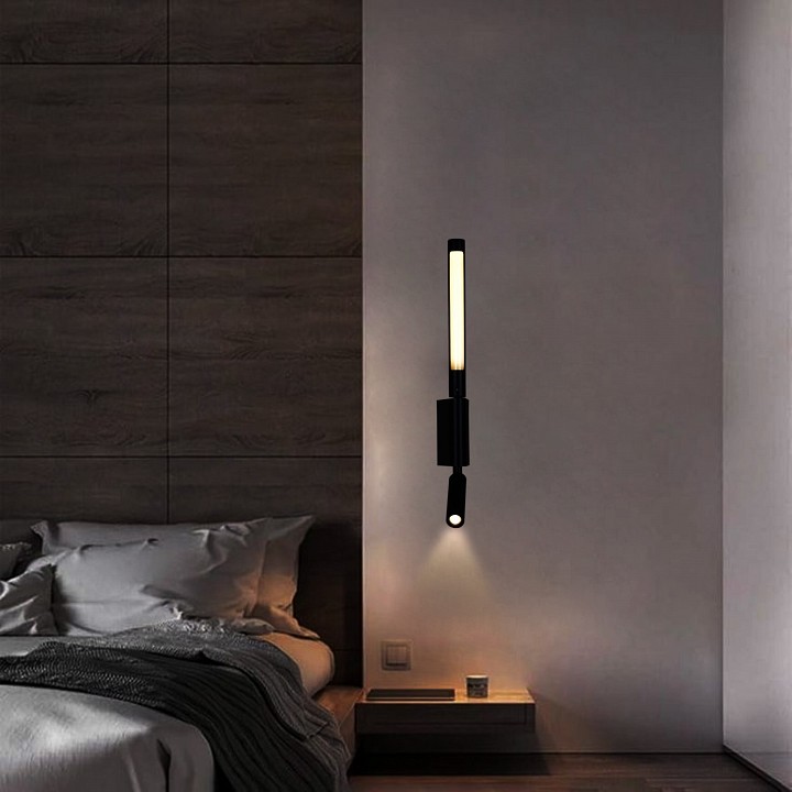 Бра с подсветкой 86209-9.2-001kt led3w+6w bk