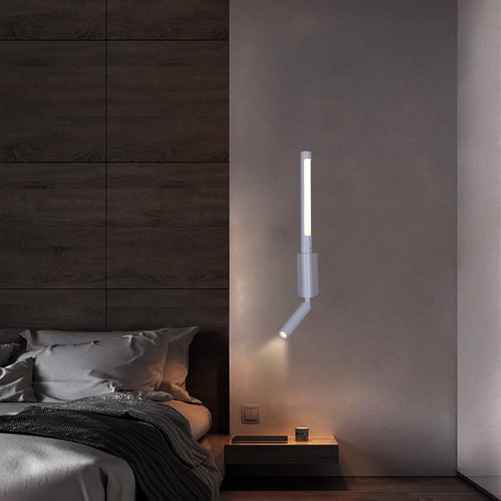 Бра с подсветкой 86209-9.2-001kt led3w+6w wt