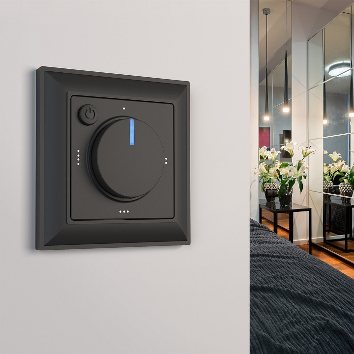 Терморегулятор электромеханический для теплого пола werkel черный w1151108