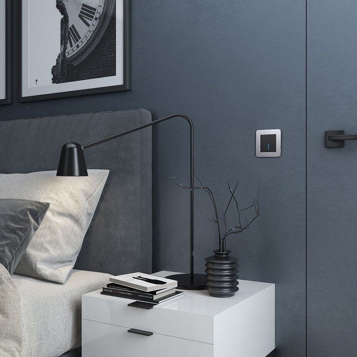 Рамка на 1 пост werkel platinum (алюминий) w0012606