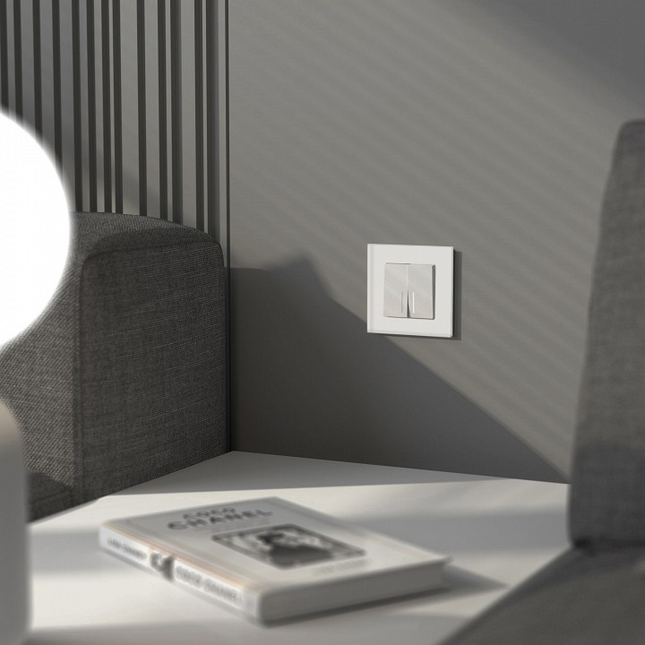 Рамка на 1 пост werkel senso (белый, Стекло soft-touch) w0013101