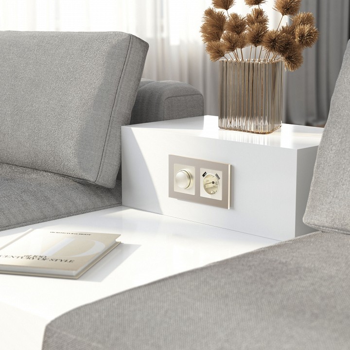 Рамка на 2 поста werkel senso (шампань, Стекло soft-touch) w0023111