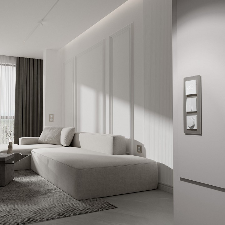 Рамка на 3 поста werkel senso дымчатый w0033117