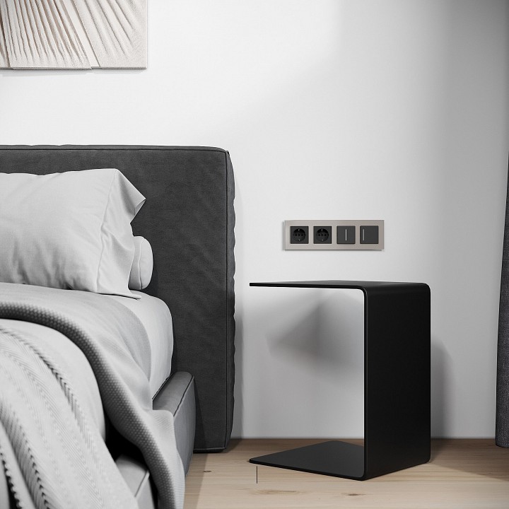 Рамка на 4 поста werkel senso дымчатый w0043117