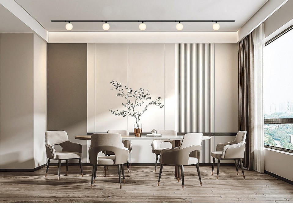 Светильник на штанге iledex technical vision48/25 4825-046-d120-6w-340dg-4000k-bk