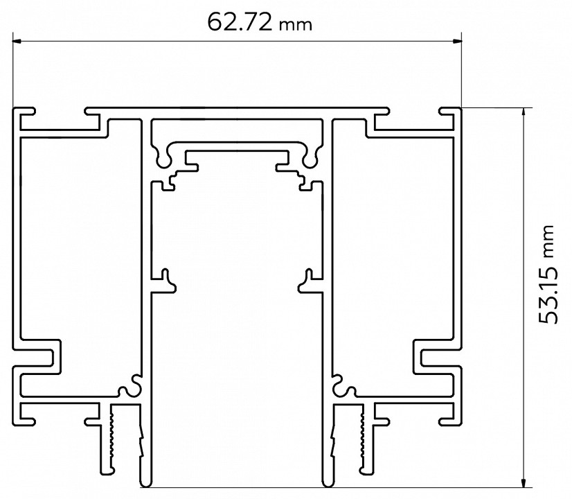 Трек встраиваемый ambrella light gl gl3252