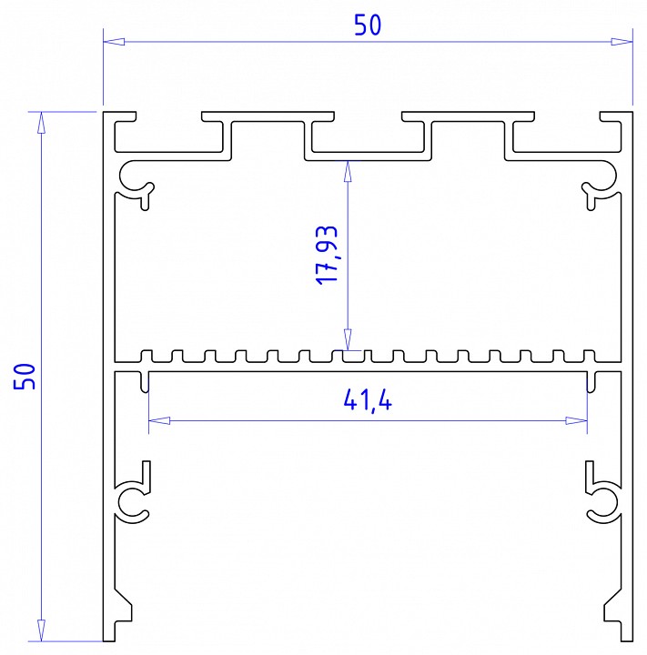 Короб накладной ambrella light profile system gp gp3100al