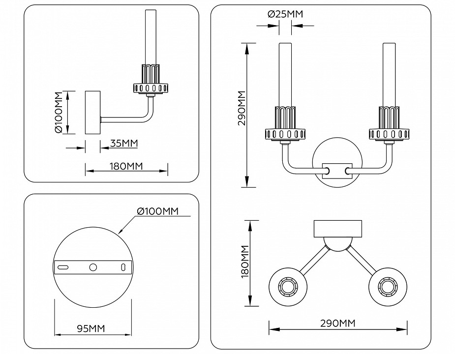 Бра ambrella light lh lh53130