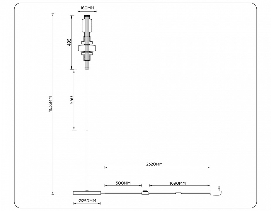 Торшер ambrella light lh lh53132