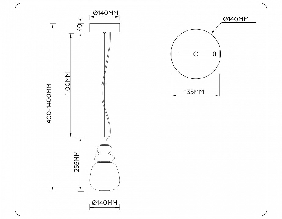 Подвесной светильник ambrella light lh lh53161