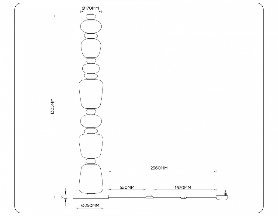 Торшер ambrella light lh lh53172