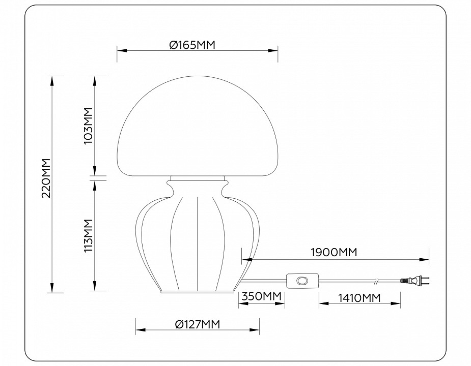 Настольная лампа декоративная ambrella light lh lh53248
