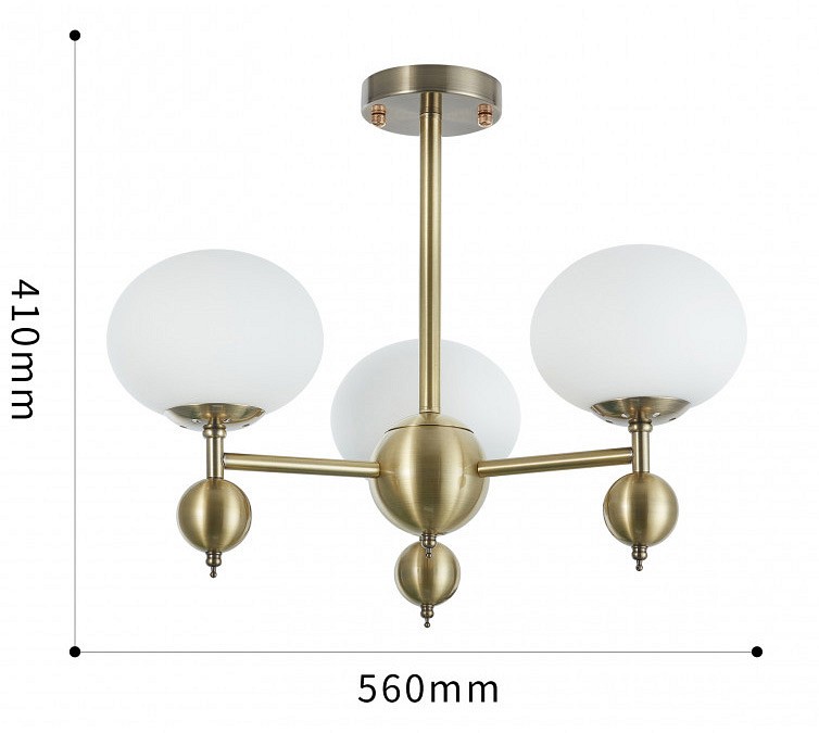 Люстра на штанге arte milano neapolis-70307 270307/3 gd