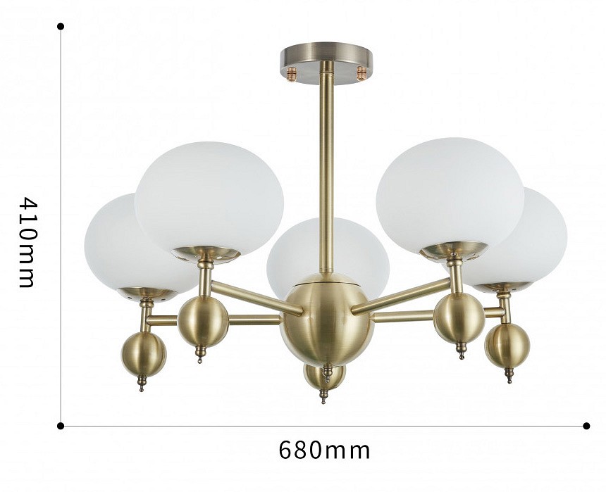 Люстра на штанге arte milano neapolis-70307 270307/5 gd