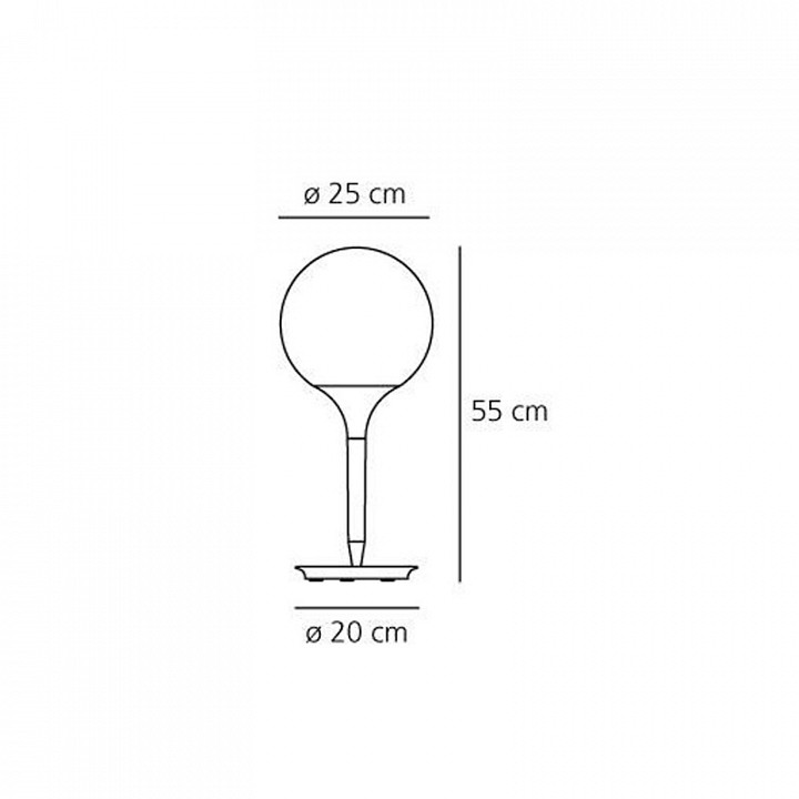 Настольная лампа декоративная artemide  1050010a