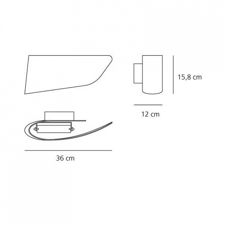Накладной светильник artemide  1230030a