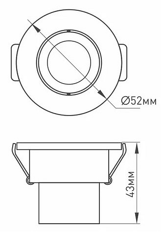 Встраиваемый светильник arlight  015393
