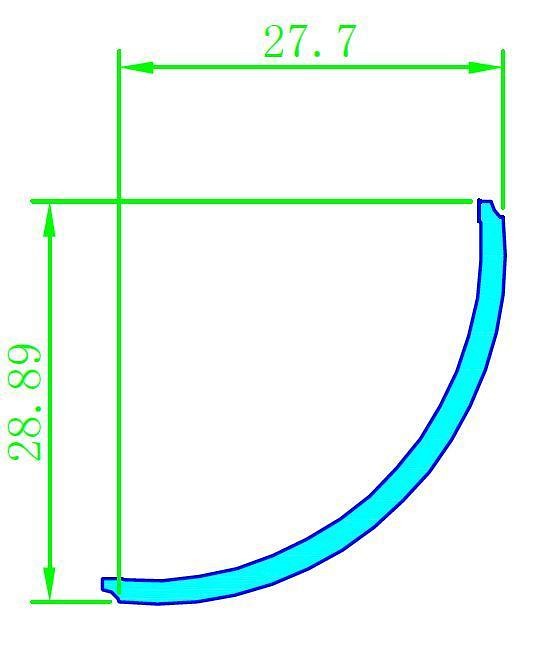 Рассеиватель arlight arh-kant-h30-2000 round frost-pm 016582