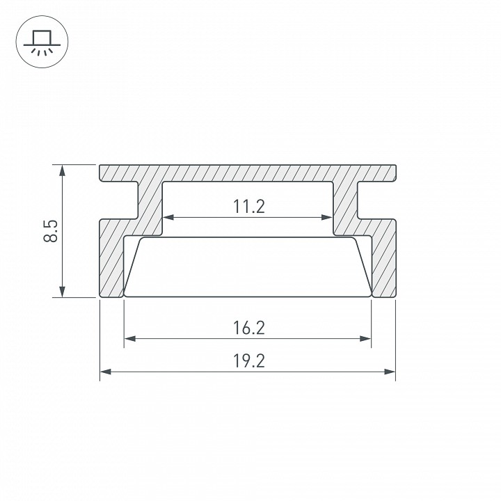 Профиль для плинтусов arlight hr-2000 anod 019190