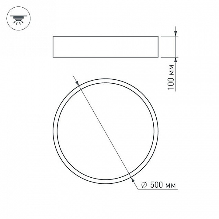 Накладной светильник arlight tor pill 022999(2)