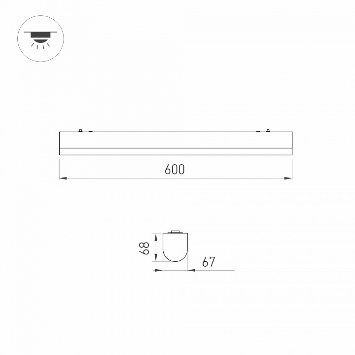 Накладной светильник arlight largo 030989