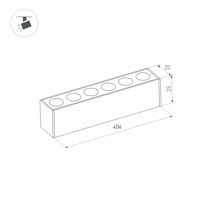 Встраиваемый светильник arlight mag-25 032825