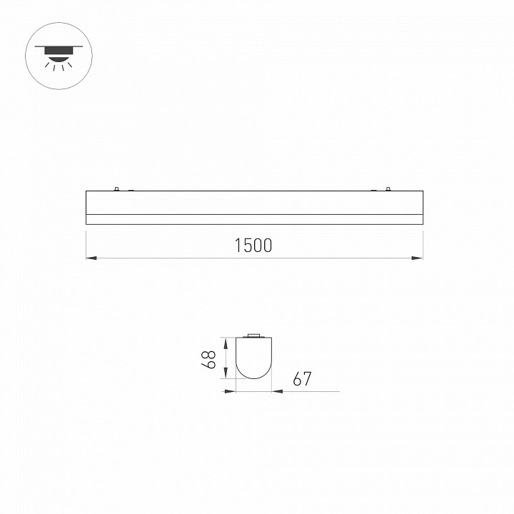 Накладной светильник arlight largo 033055