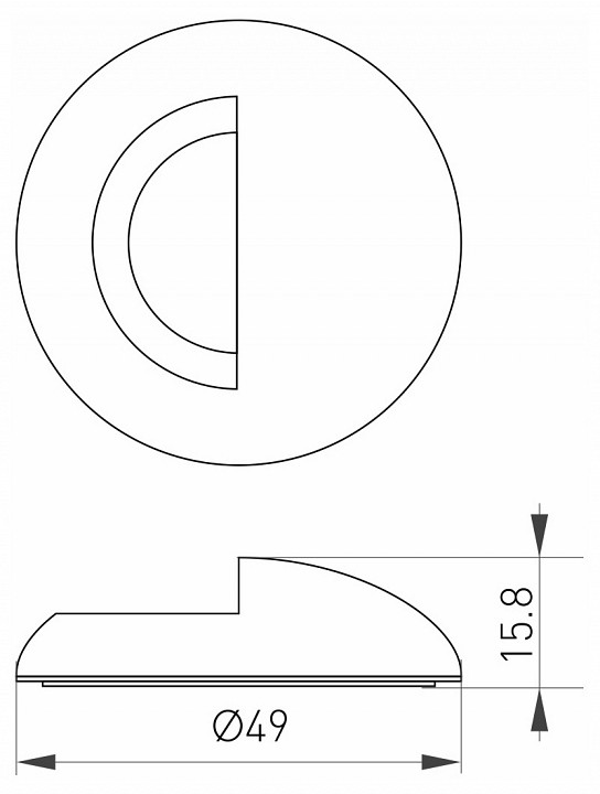Рамка на 1 пост arlight deck 035760