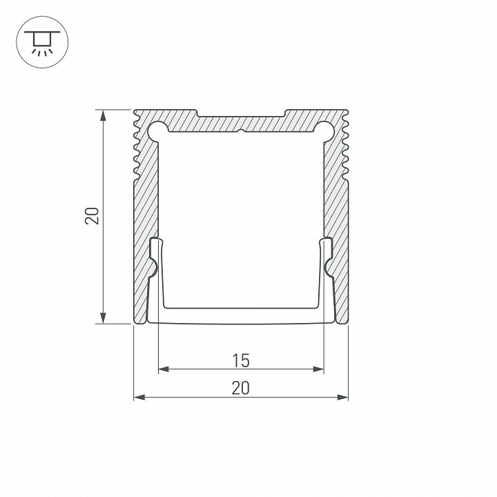Профиль накладной arlight sl-slim 036038