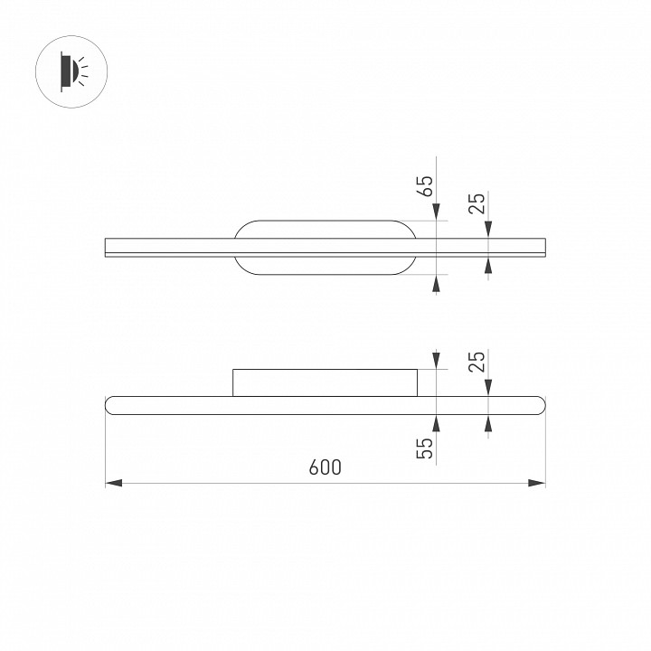 Подсветка для зеркала arlight tenero 37465